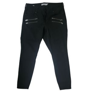 Torrid jegging w/ double zipper accents - Black dark wash - 16 Regular